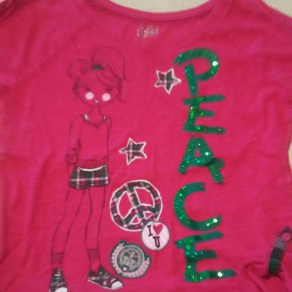 Justice top girls sz 18